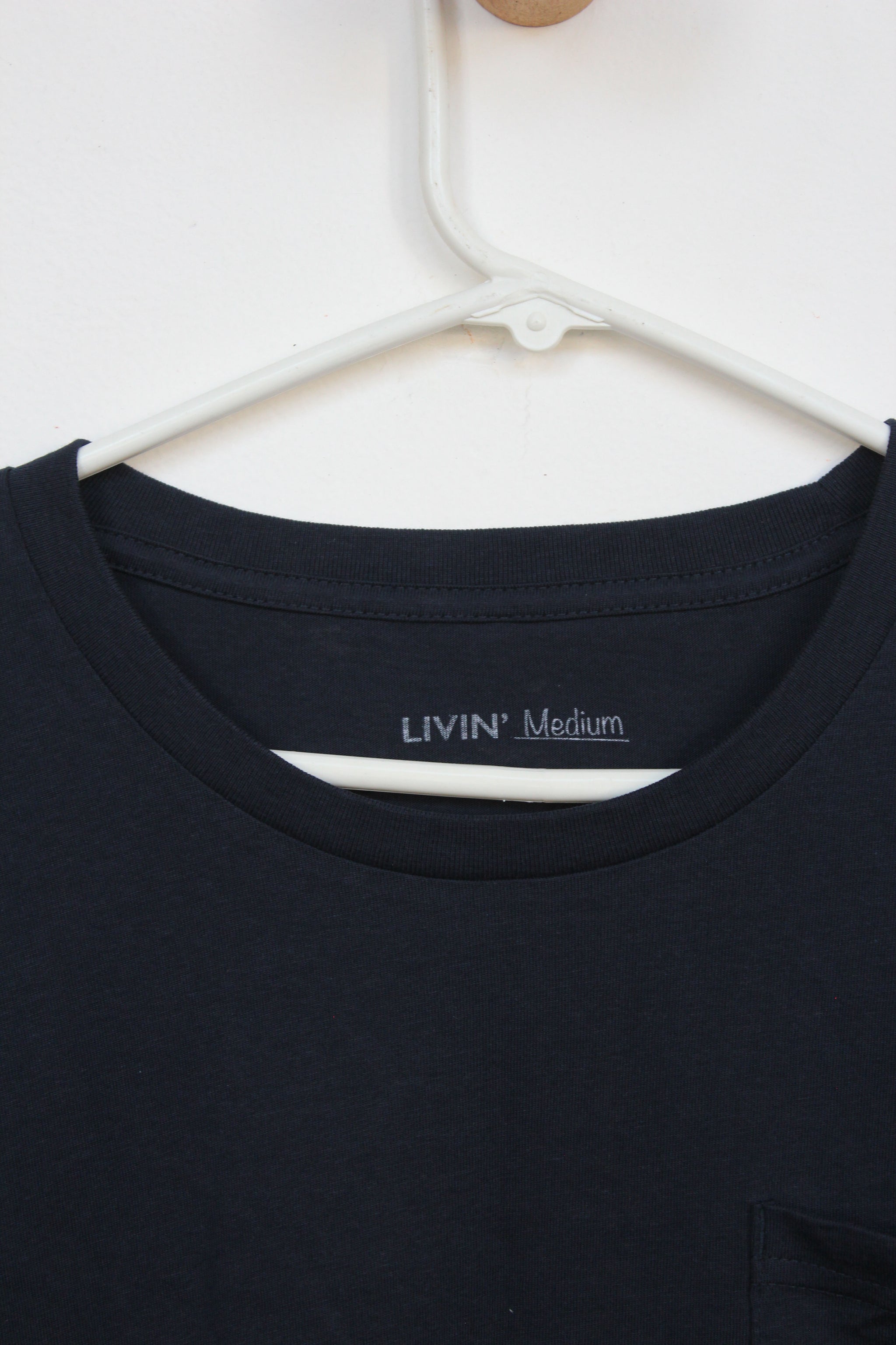 Woodshop Measure Twice pocket t-shirt (Navy) – Woodshop SF